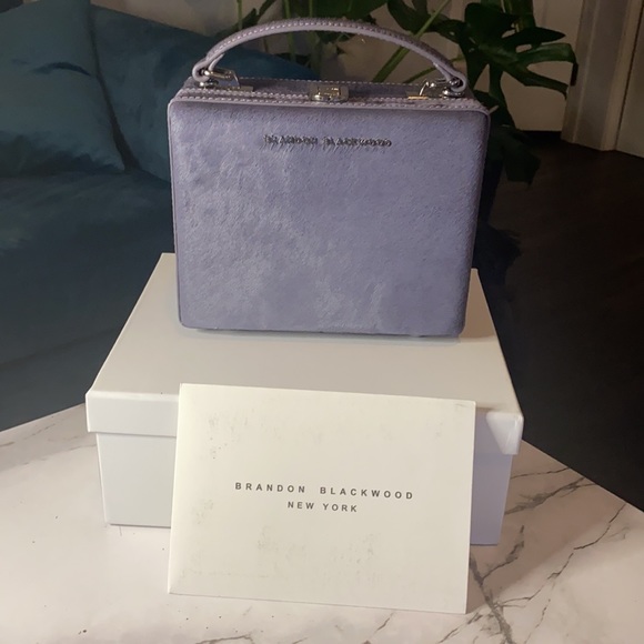 Brandon Blackwood Handbags - Brandon Blackwood Standard Kendrick Trunk Purple Pony Hair w/ silver hardware